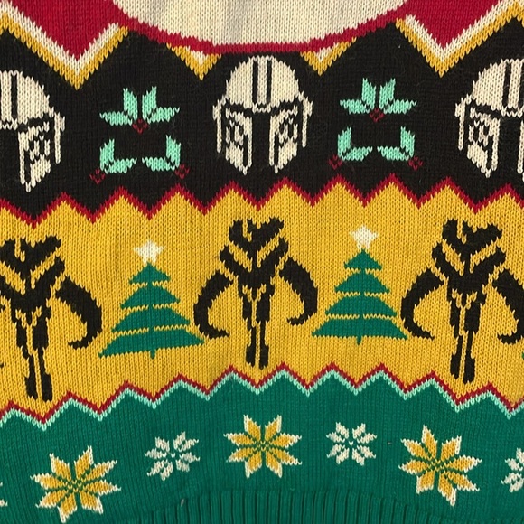 Star Wars Grogu Frog Mandalorian Ugly Christmas Sweater Knit size XL - Picture 8 of 16
